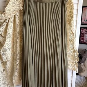 Heritage Banana Republic Vintage Collection Pleated Patio Skirt Maxi Size 14
